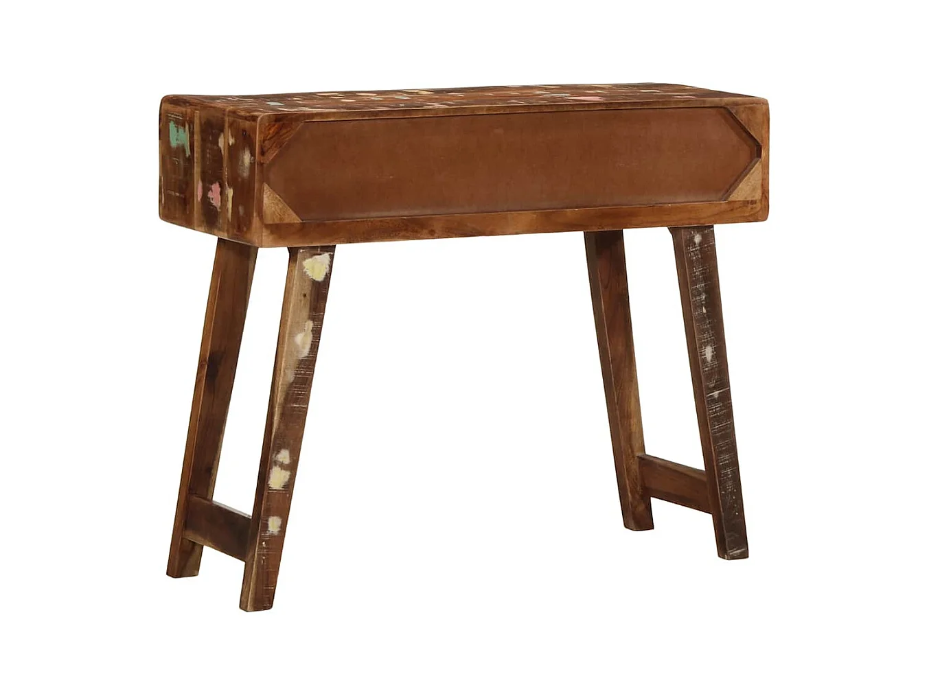 Table console 90x32x75 cm bois massif de récupération