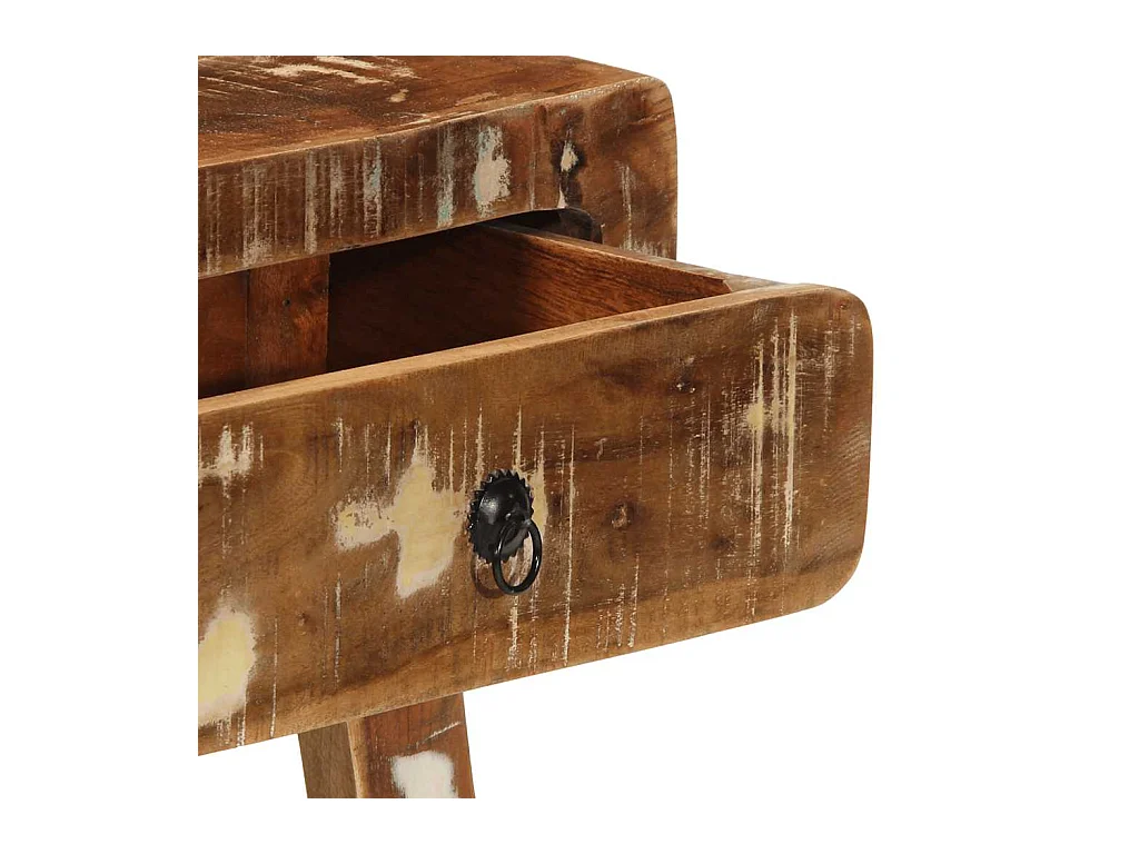 Table console 90x32x75 cm bois massif de récupération