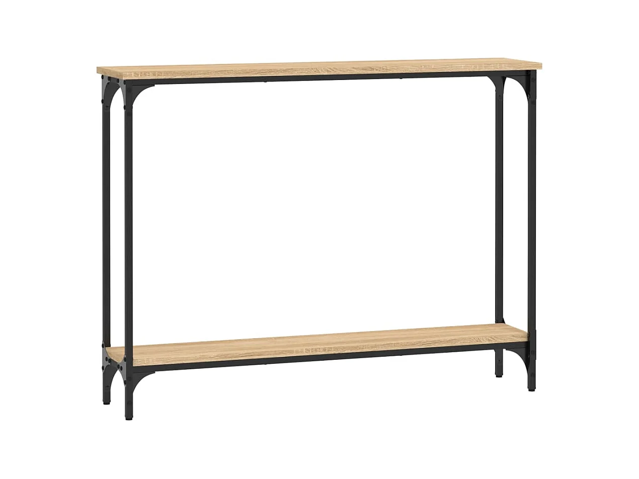 Mesa consola 100x22,5x75cm derivados de madeira carvalho sonoma