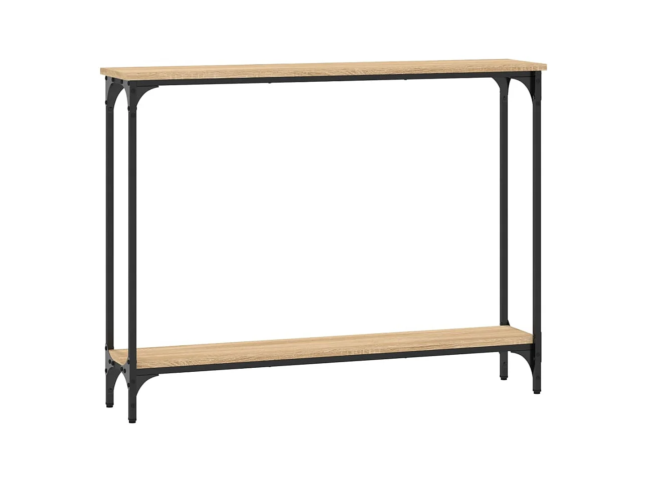 Mesa consola 100x22,5x75cm derivados de madeira carvalho sonoma