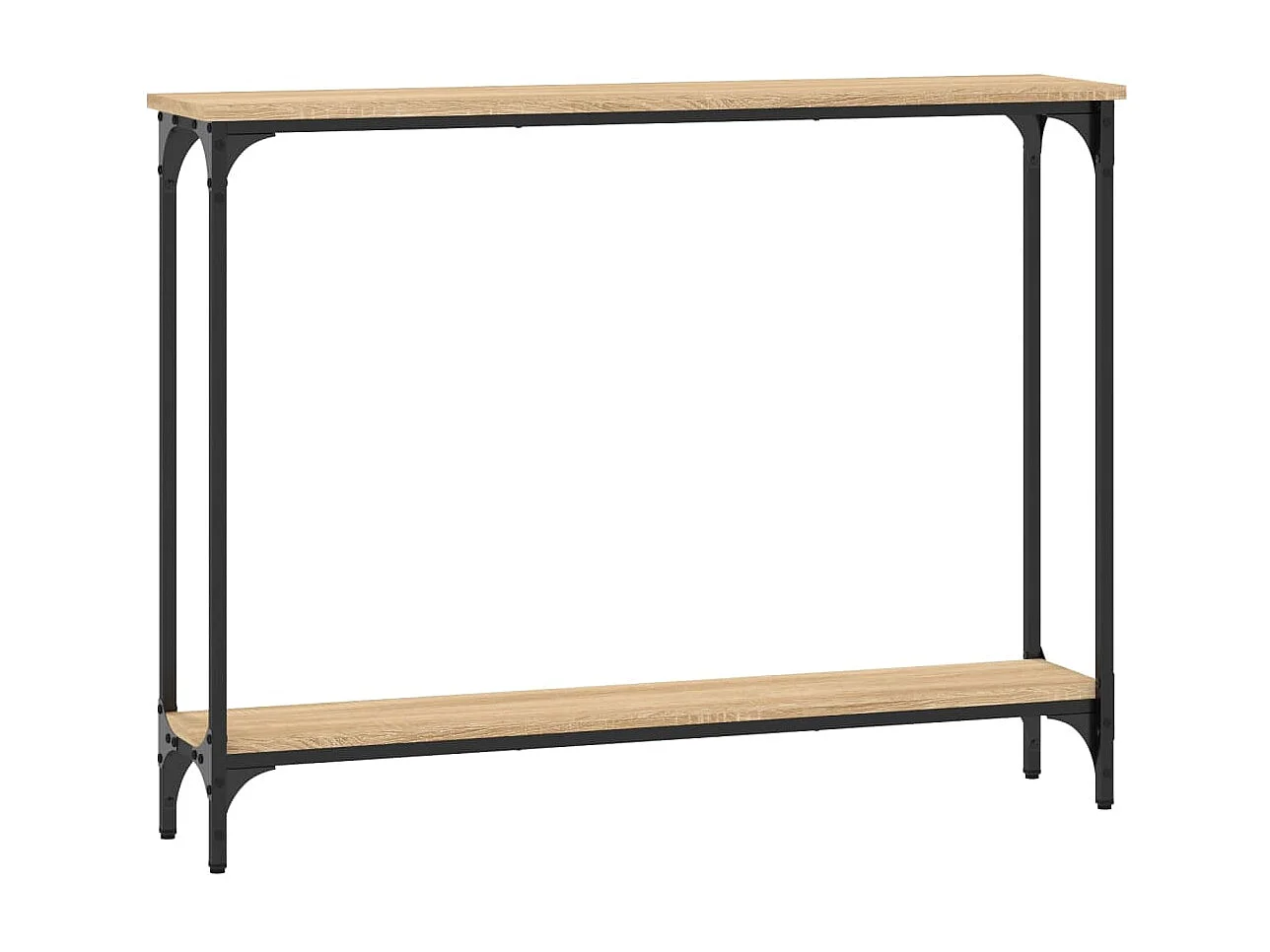 Table console chêne sonoma 100x22,5x75 cm bois d'ingénierie