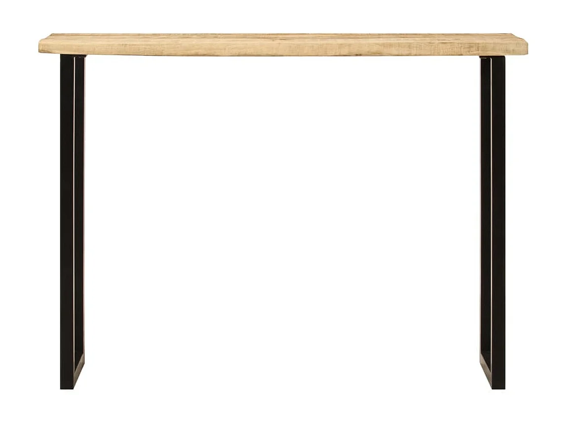 Table console à live edge 105x33x76 cm bois de manguier massif