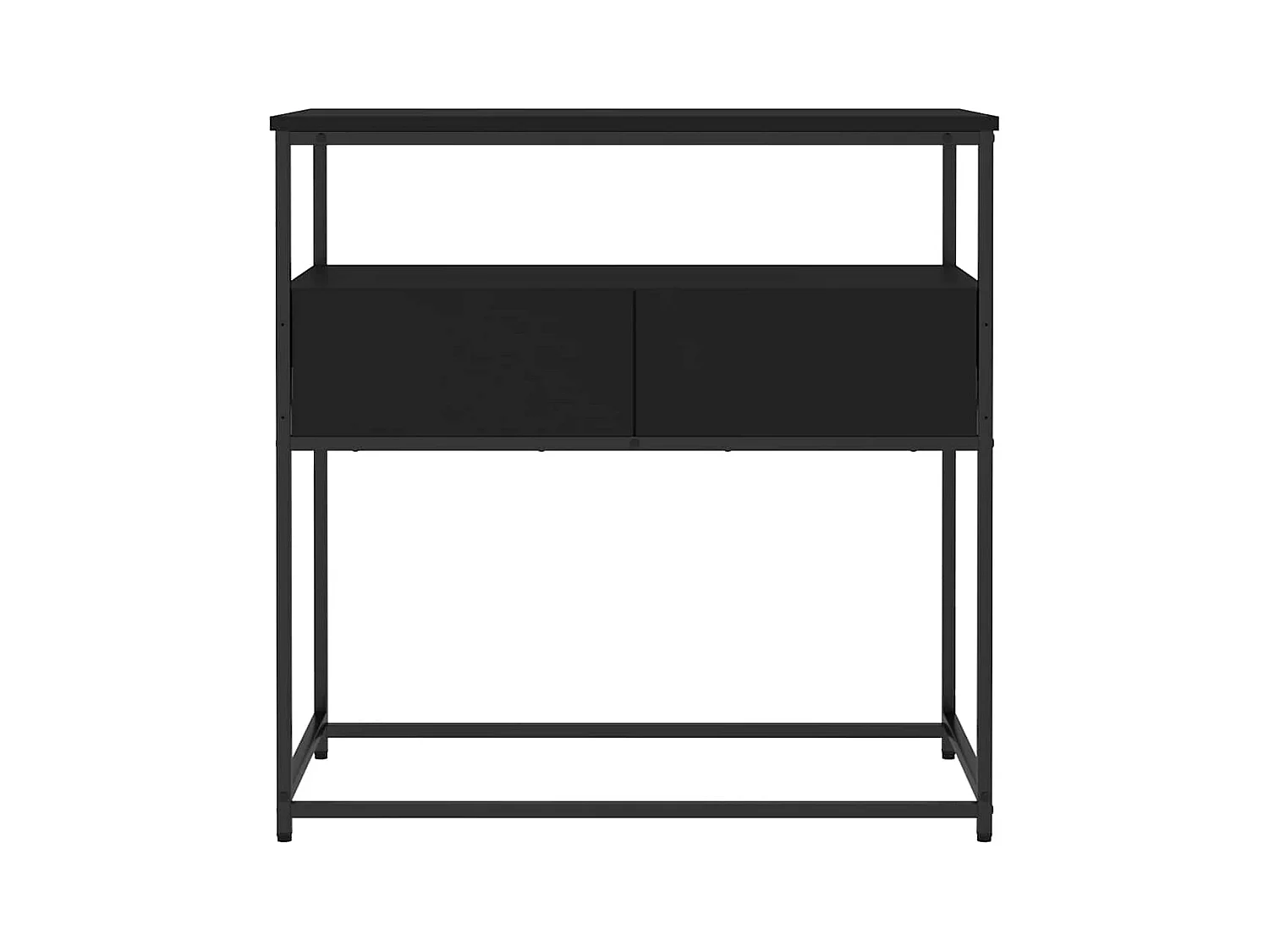 Table console noir 75x40x75 cm bois d'ingénierie