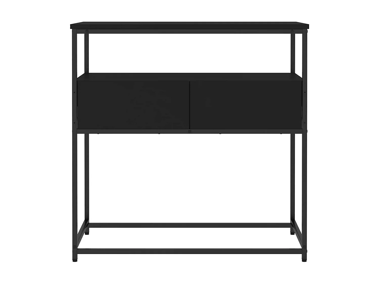 Table console noir 75x40x75 cm bois d'ingénierie