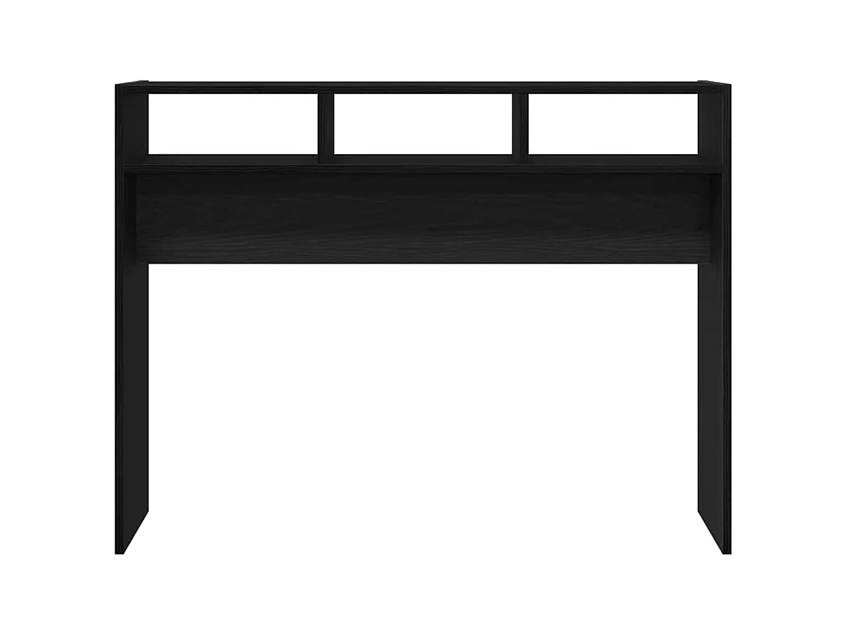Mesa Consola Roble negro 105 x 30 x 80 cm Madera contrachapada