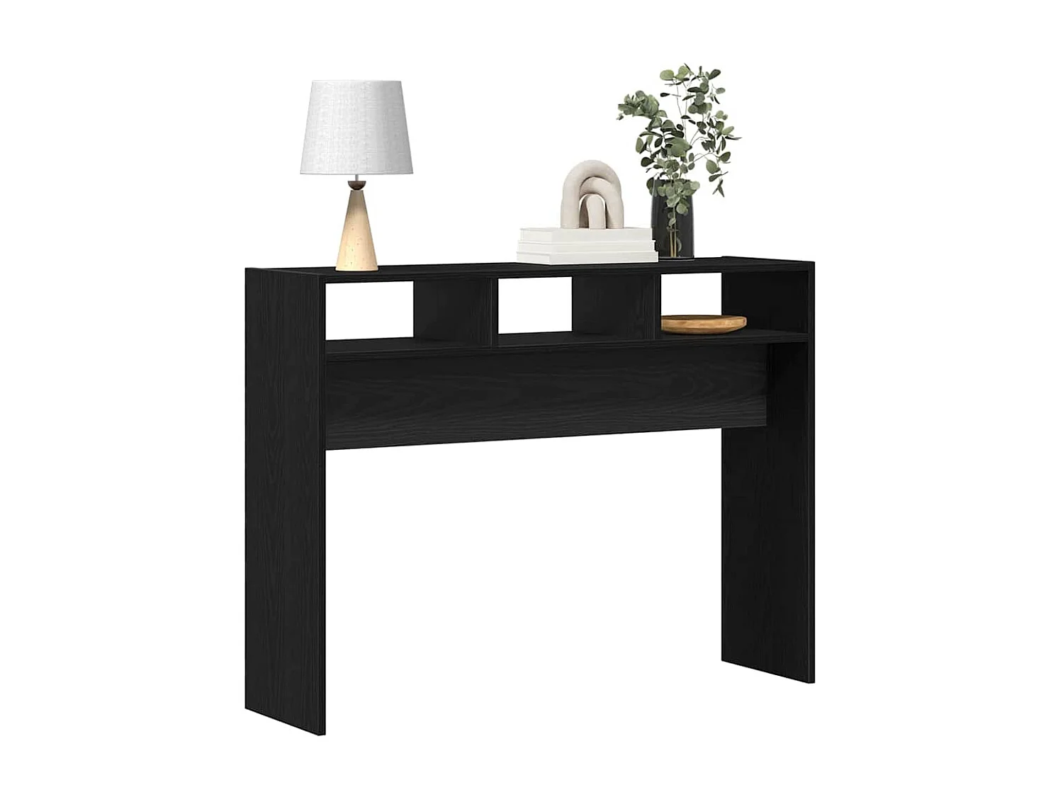 Aparador Carvalho preto 105 x 30 x 80 cm Madeira processada