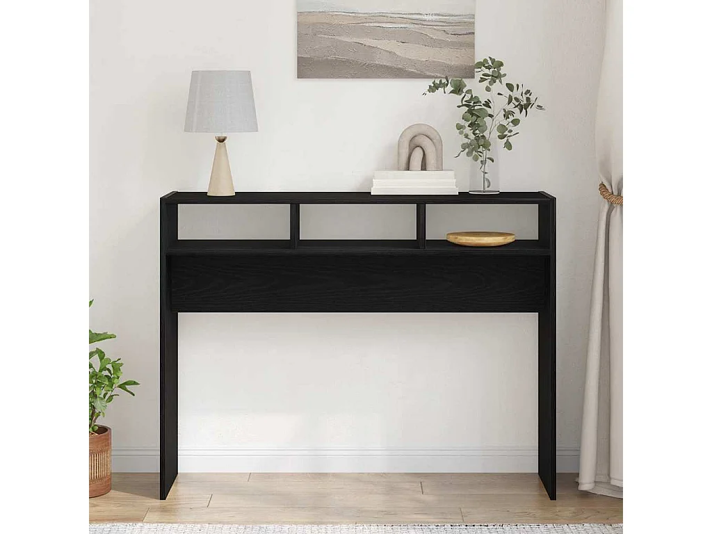 Aparador Carvalho preto 105 x 30 x 80 cm Madeira processada