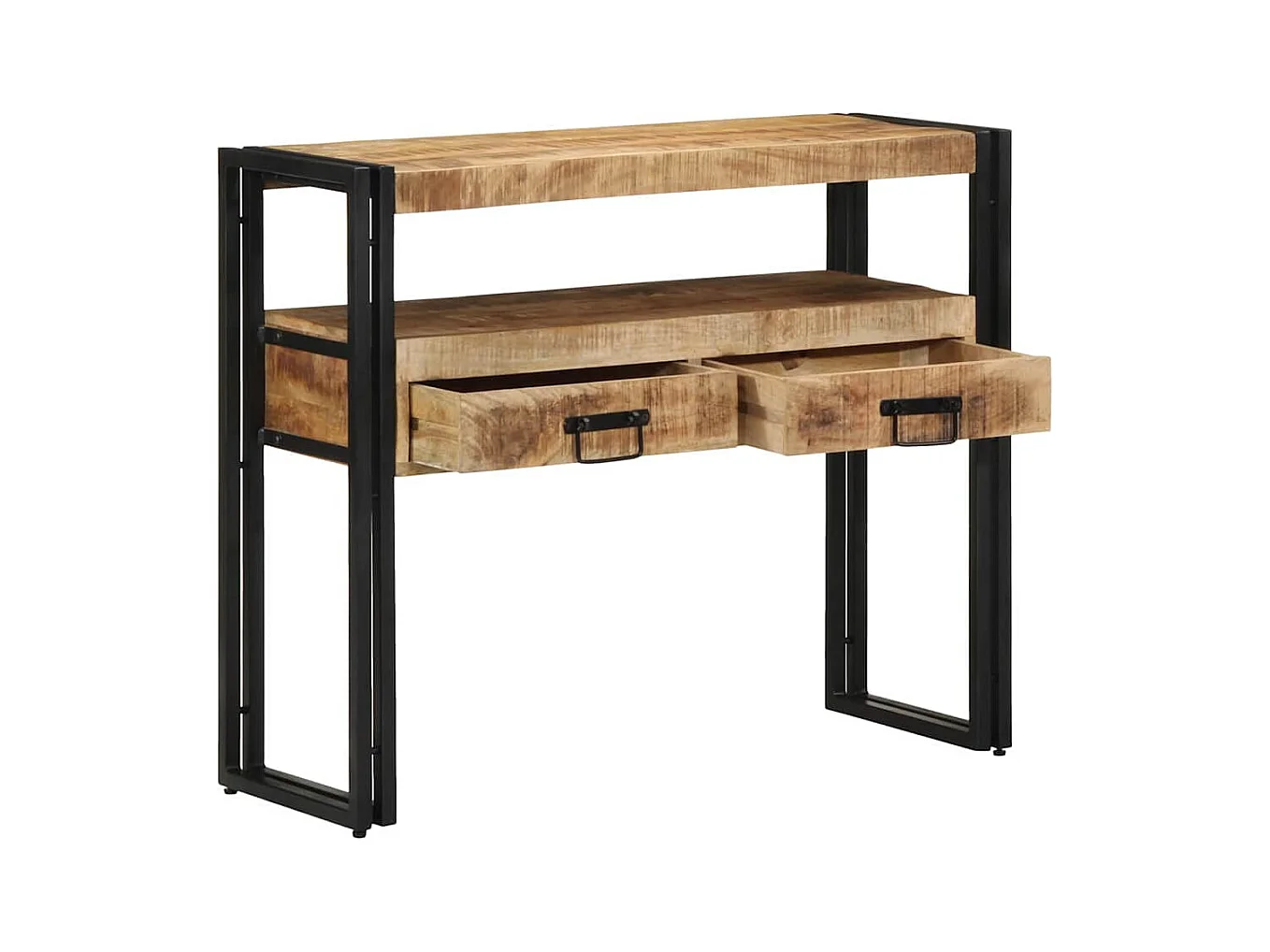 Mesa Consola Marrón 90 x 33 x 75 cm madera maciza de mango