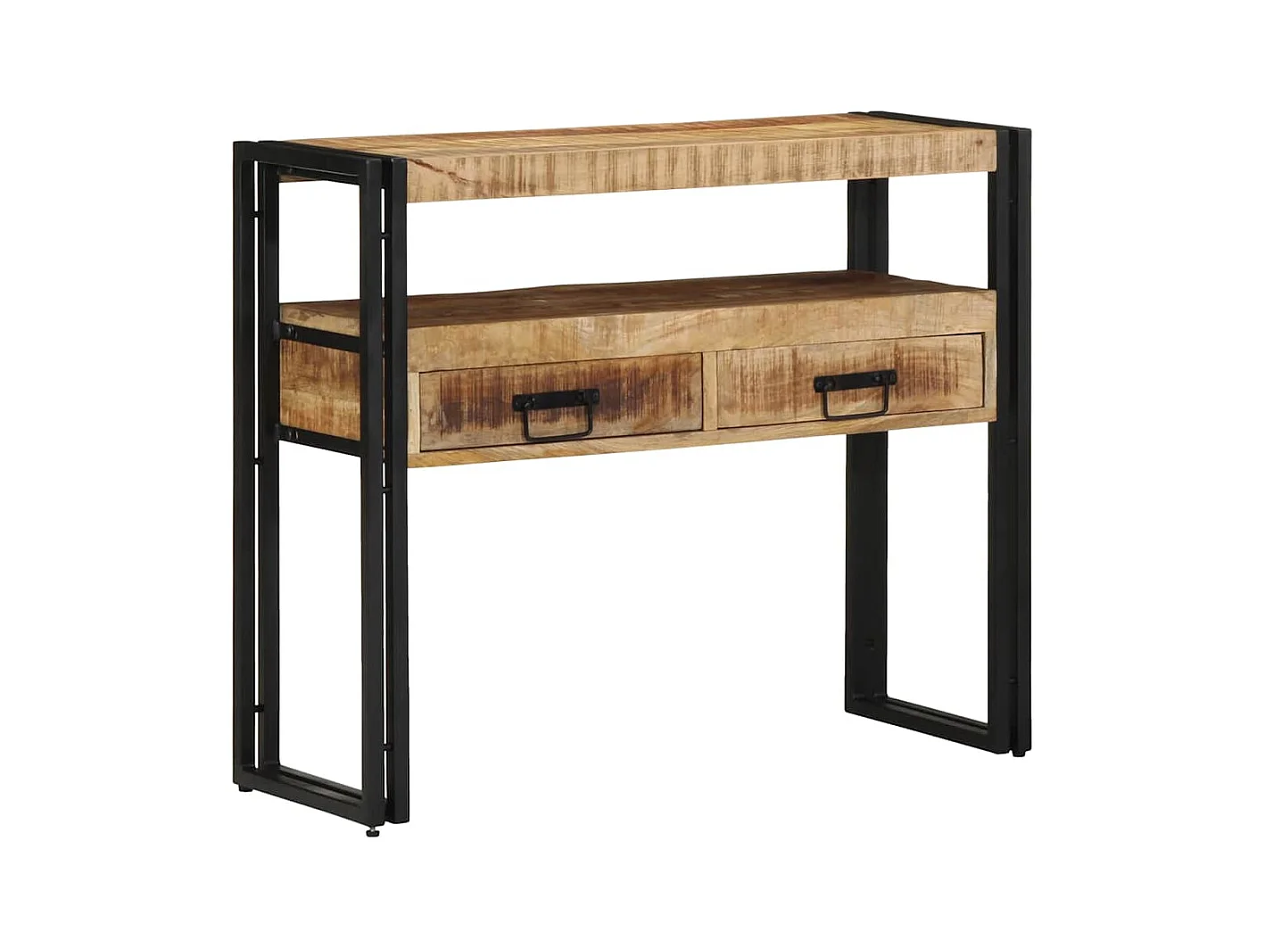 Mesa Consola Marrón 90 x 33 x 75 cm madera maciza de mango