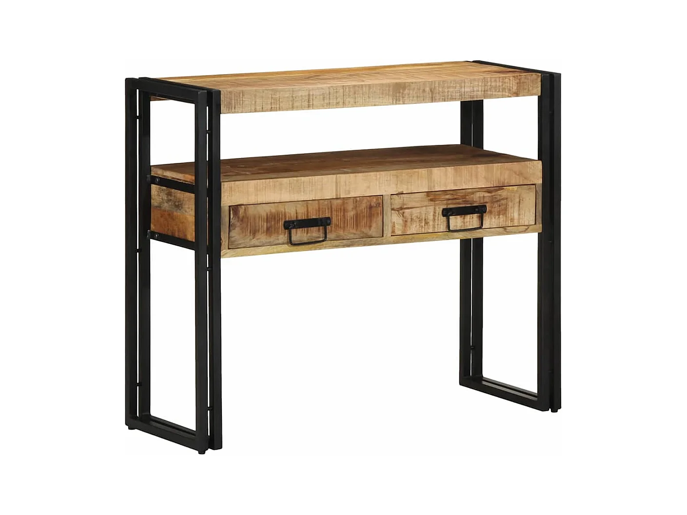 Mesa Consola Marrón 90 x 33 x 75 cm madera maciza de mango