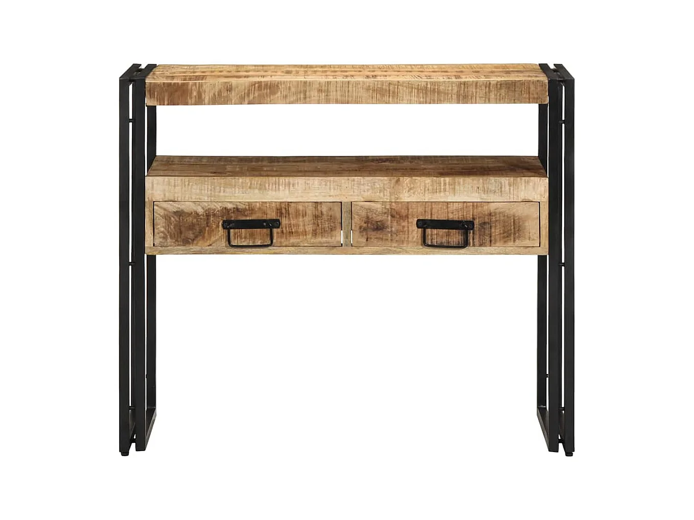 Mesa Consola Marrón 90 x 33 x 75 cm madera maciza de mango