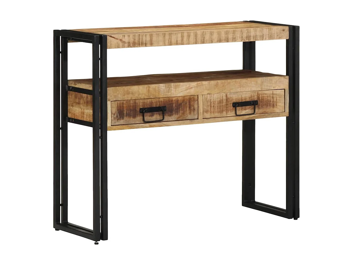 Mesa Consola Marrón 90 x 33 x 75 cm madera maciza de mango