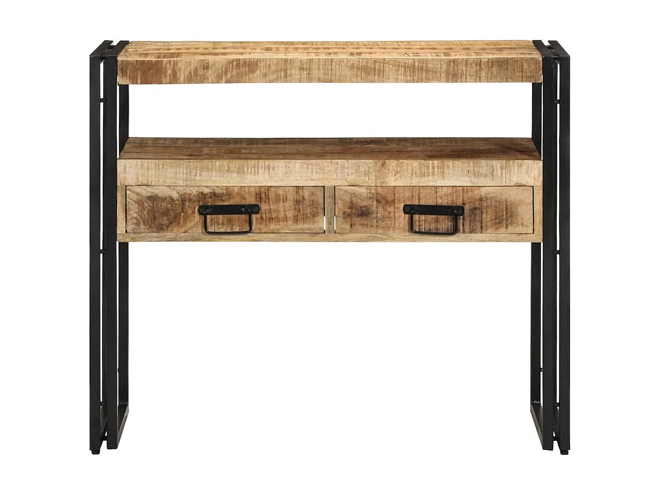 Mesa Consola Marrón 90 x 33 x 75 cm madera maciza de mango