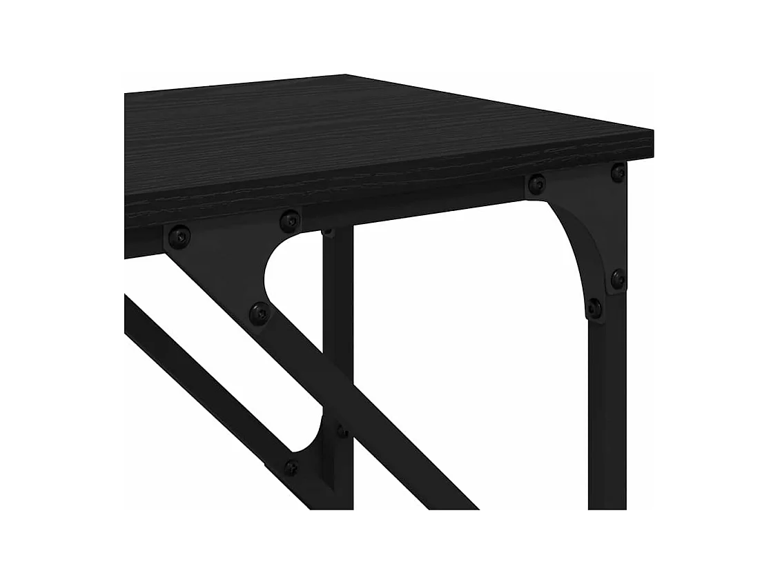 Table console Chêne noir 180 x 29 x 75 cm Bois d'ingénierie