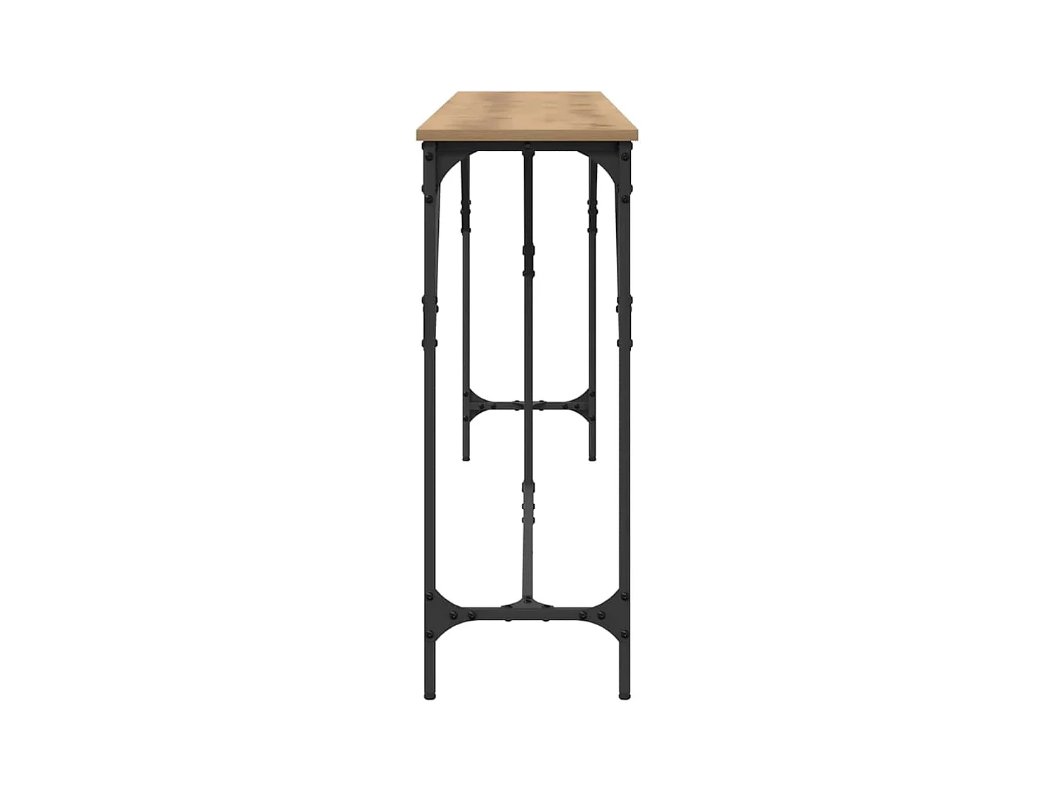 Wandtafel artisanaal eikenkleurig 200 x 29 x 75 cm