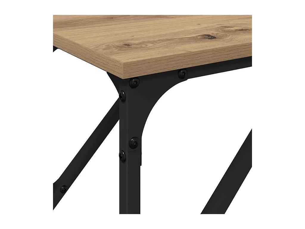 Wandtafel artisanaal eikenkleurig 200 x 29 x 75 cm