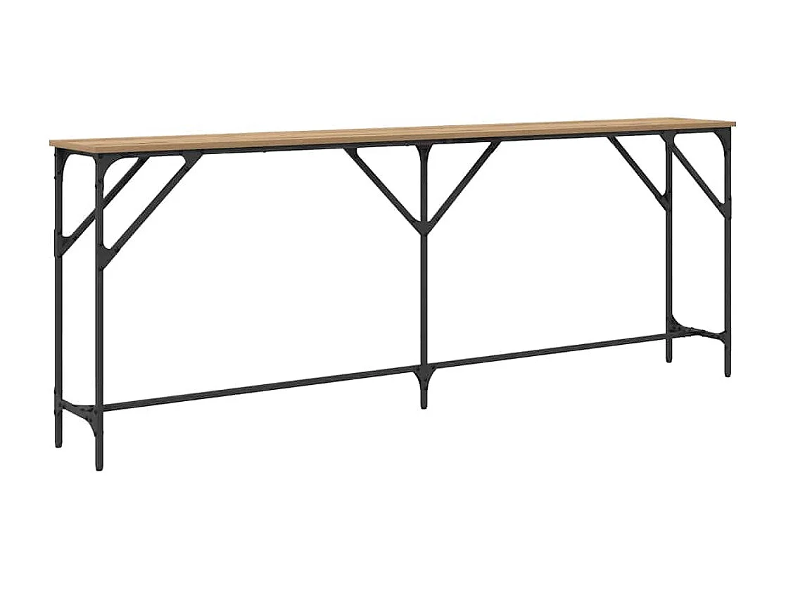 Mesa Consola Roble artisan 200 x 29 x 75 cm