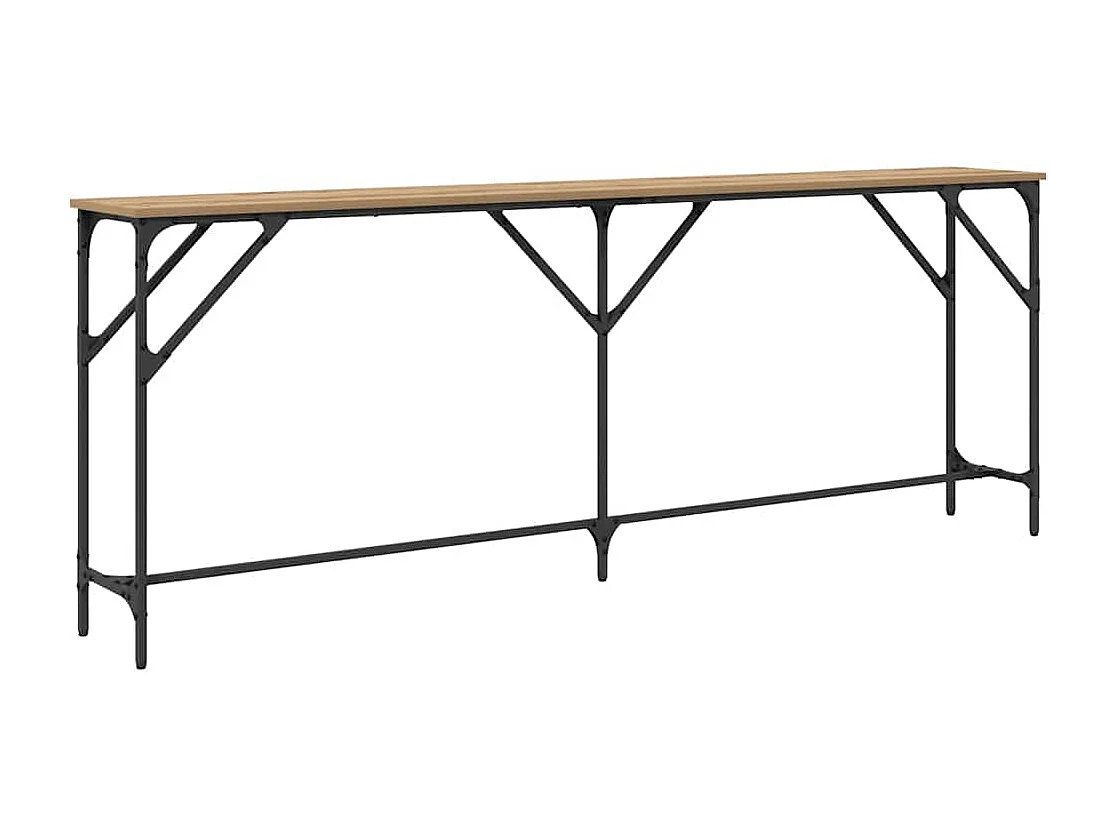 Mesa Consola Roble artisan 200 x 29 x 75 cm
