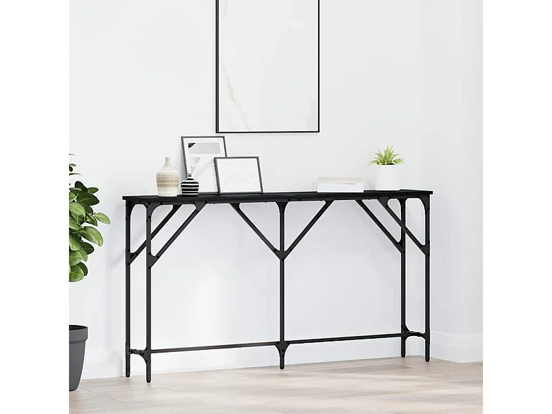Table console Chêne noir 140 x 23 x 75 cm