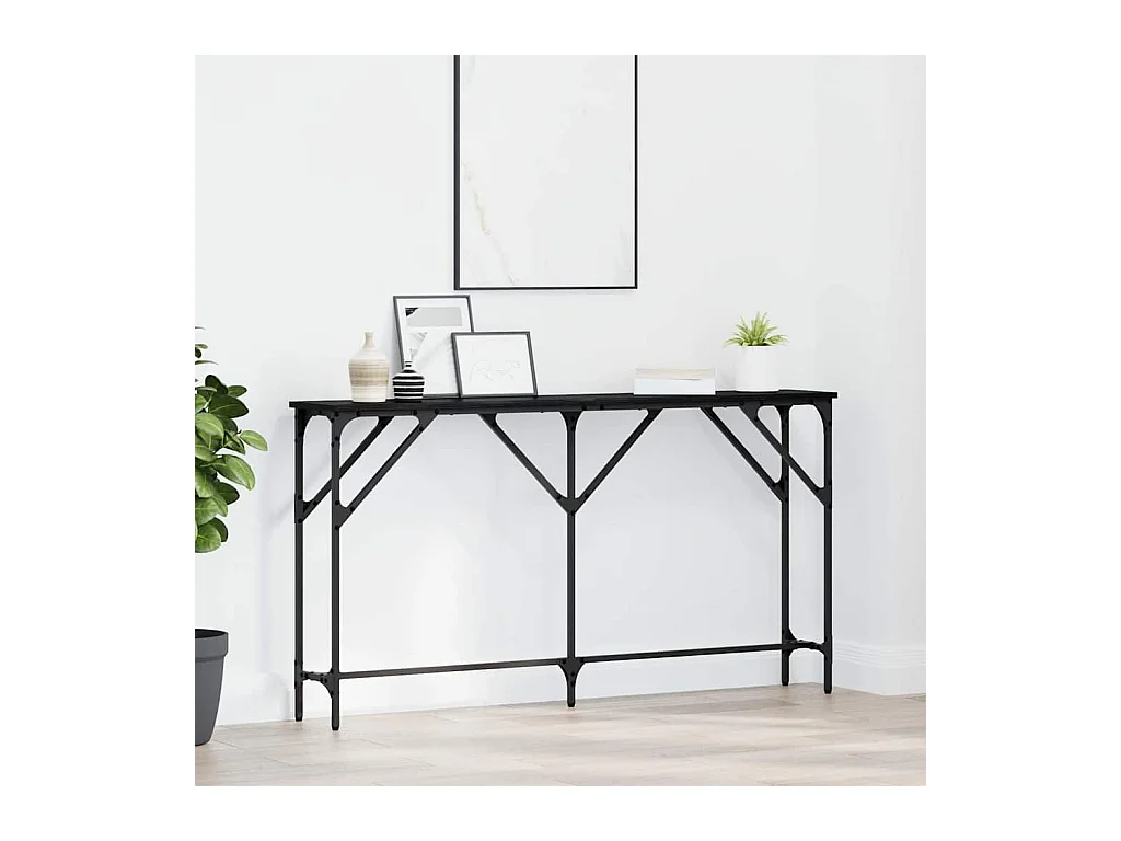 Tabela Console Carvalho preto 140 x 23 x 75 cm