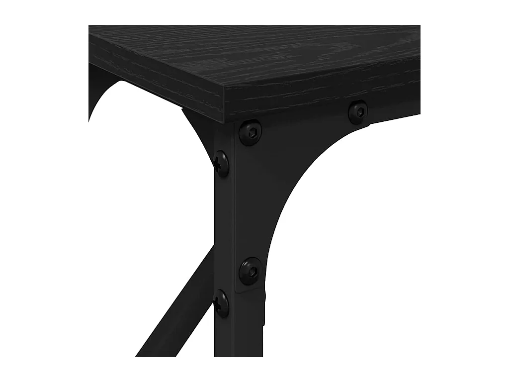 Tabela Console Carvalho preto 140 x 23 x 75 cm