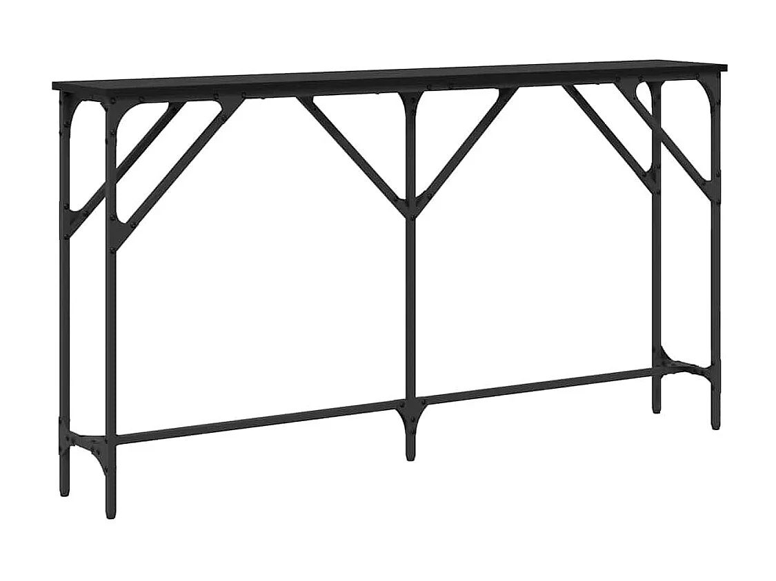 Table console Chêne noir 140 x 23 x 75 cm