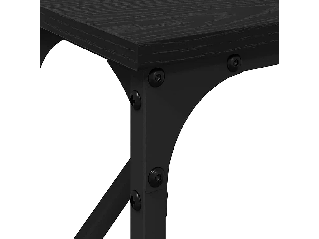 Table console Chêne noir 140 x 23 x 75 cm