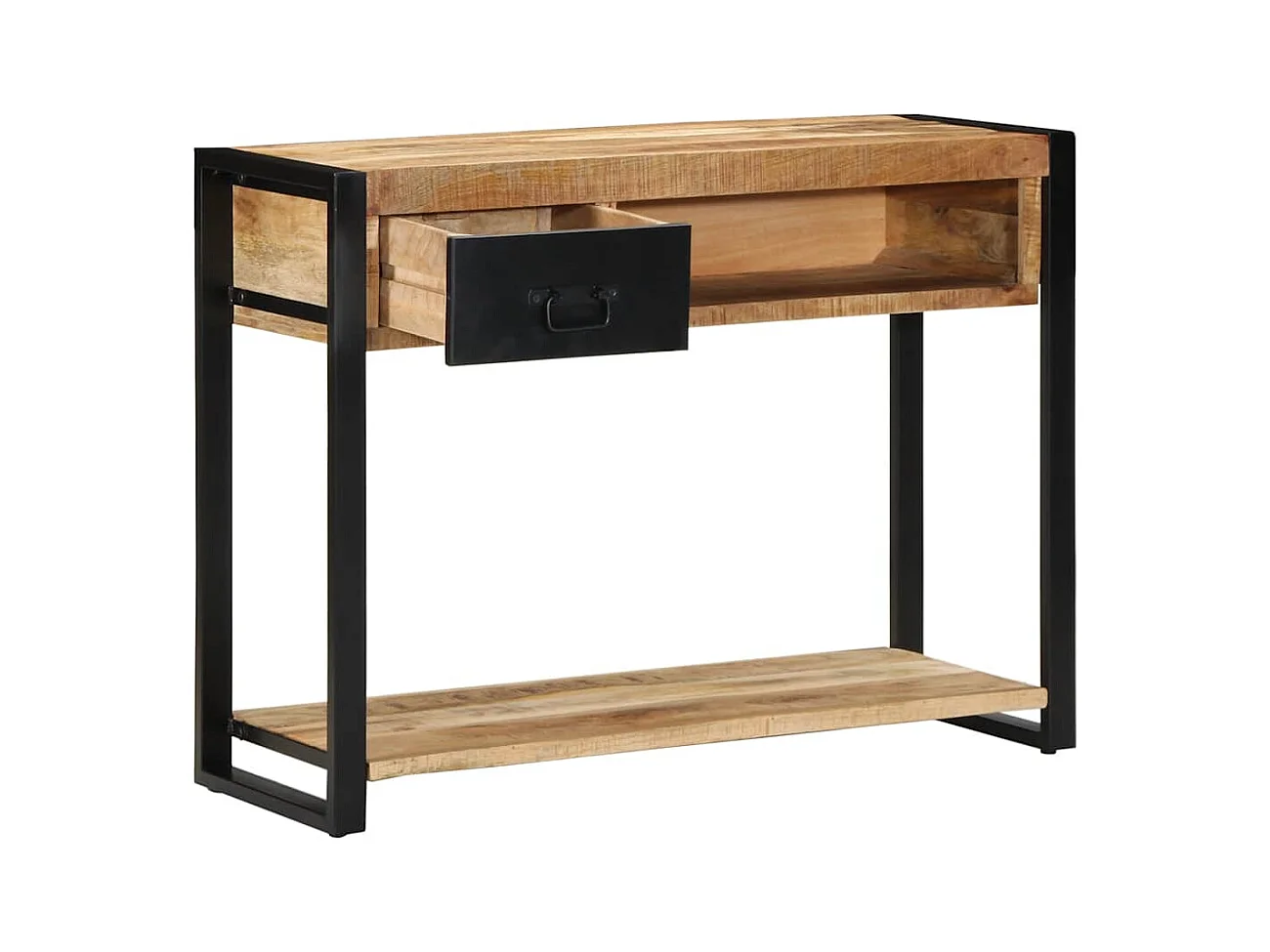 Mesa consola madera maciza mango 100x35x75 cm