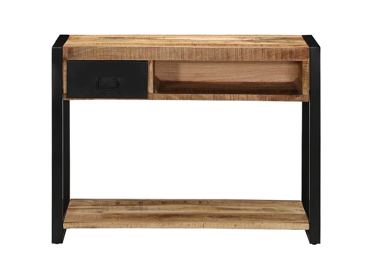 Mesa consola madera maciza mango 100x35x75 cm