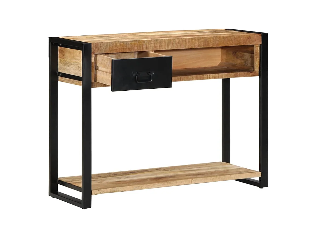 Mesa consola madera maciza mango 100x35x75 cm