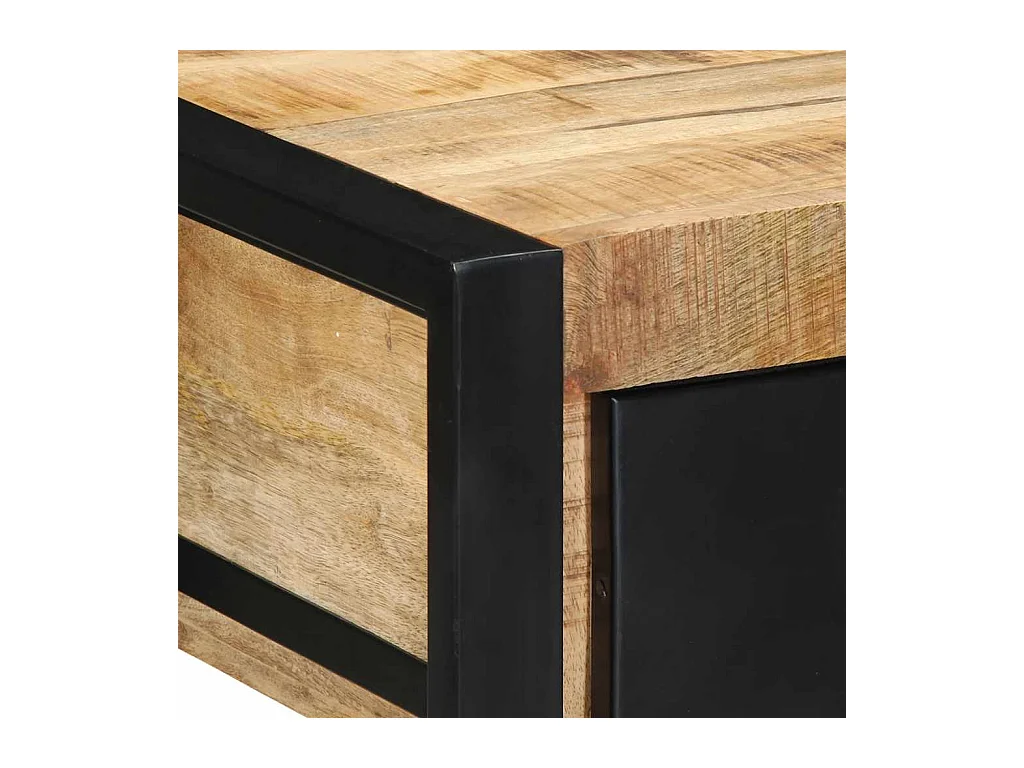 Mesa consola madera maciza mango 100x35x75 cm