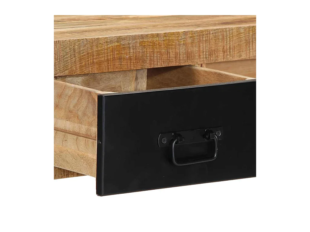 Mesa consola madera maciza mango 100x35x75 cm