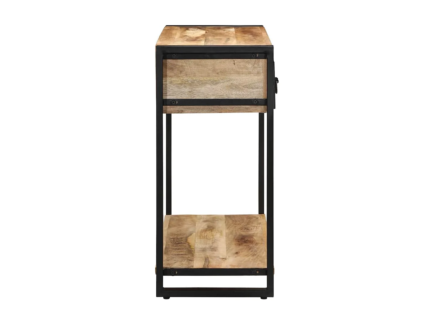 Table console 100x35x75 cm bois de manguier massif brut