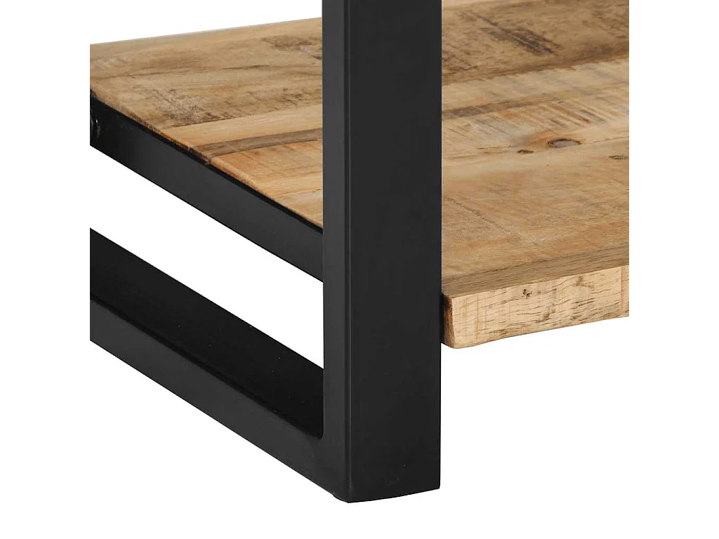 Table console 100x35x75 cm bois de manguier massif brut