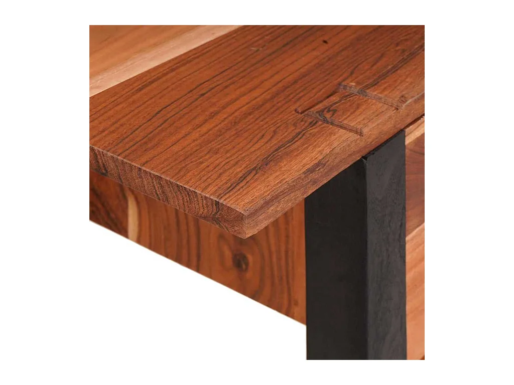 Mesa Consola Marrón 110 x 30 x 75 cm madera maciza de acacia