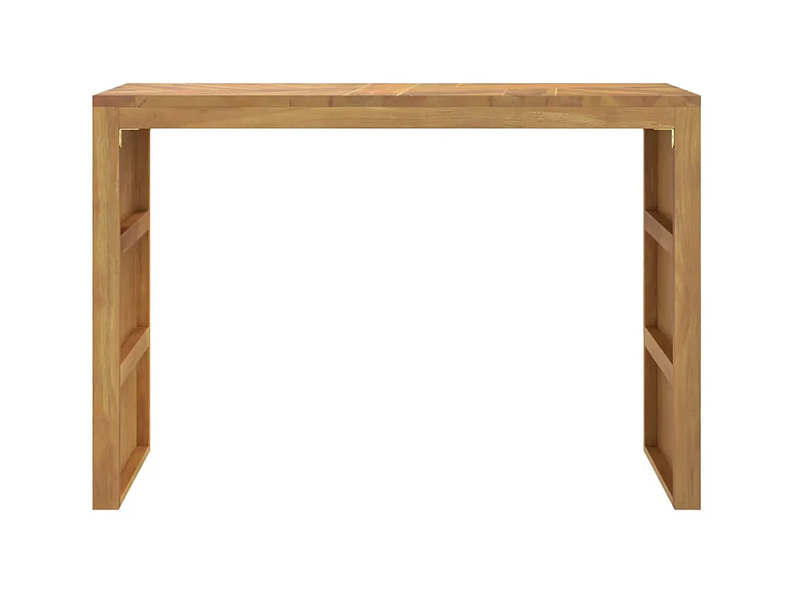 Mesa consola madera maciza de teca 110x35x75 cm