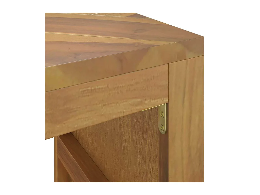 Mesa consola madera maciza de teca 110x35x75 cm