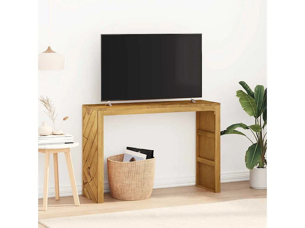 Table console 110x35x75 cm bois massif d'acacia
