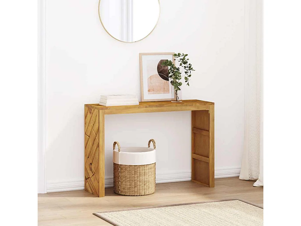 Table console 110x35x75 cm bois massif d'acacia