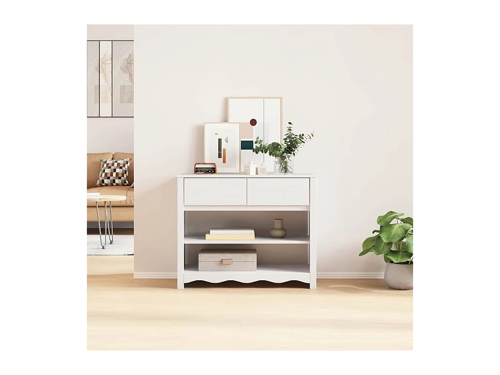 Mesa Consola Drammen 89.5 x 37 x 73 cm Madera maciza de pino