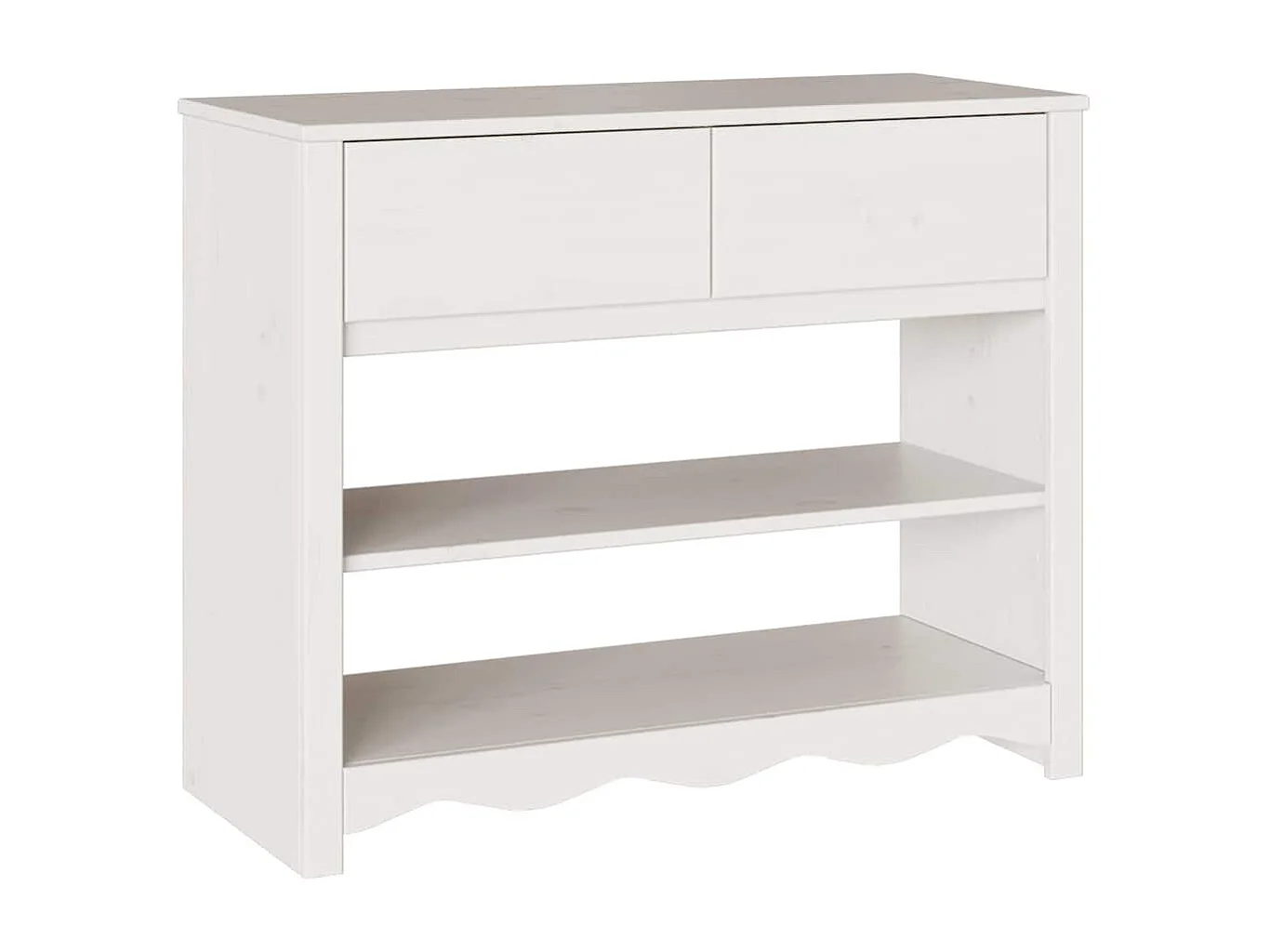 Table console avec tiroir Drammen Blanc 89.5 x 37 x 73 cm