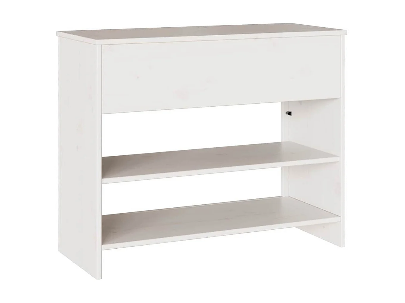 Table console avec tiroir Drammen Blanc 89.5 x 37 x 73 cm