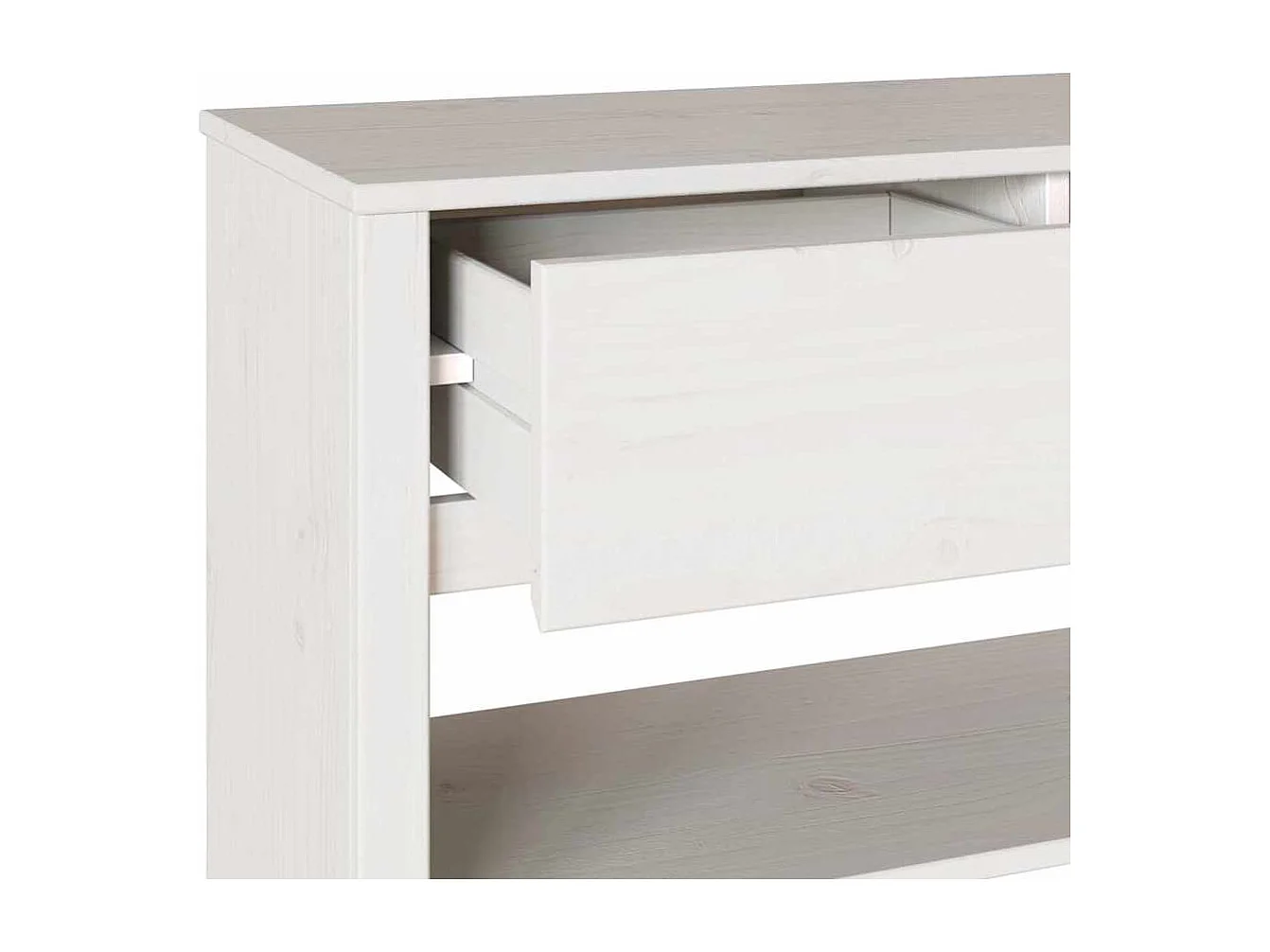 Table console avec tiroir Drammen Blanc 89.5 x 37 x 73 cm