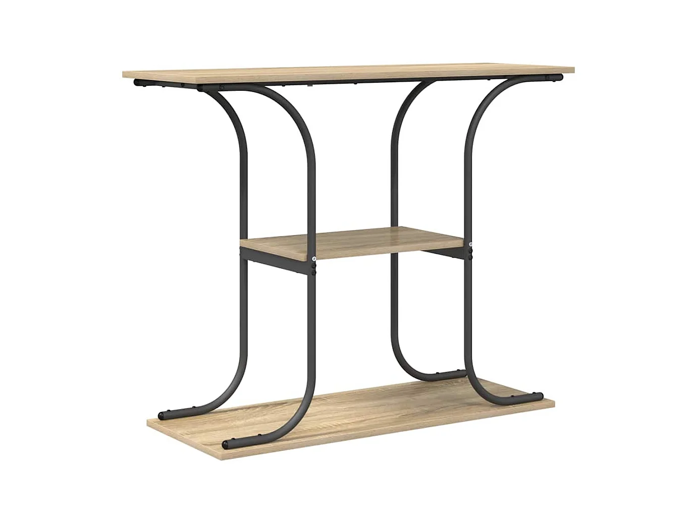 Mesa Consola con estante Roble Sonoma 101 x 35 x 80.5 cm