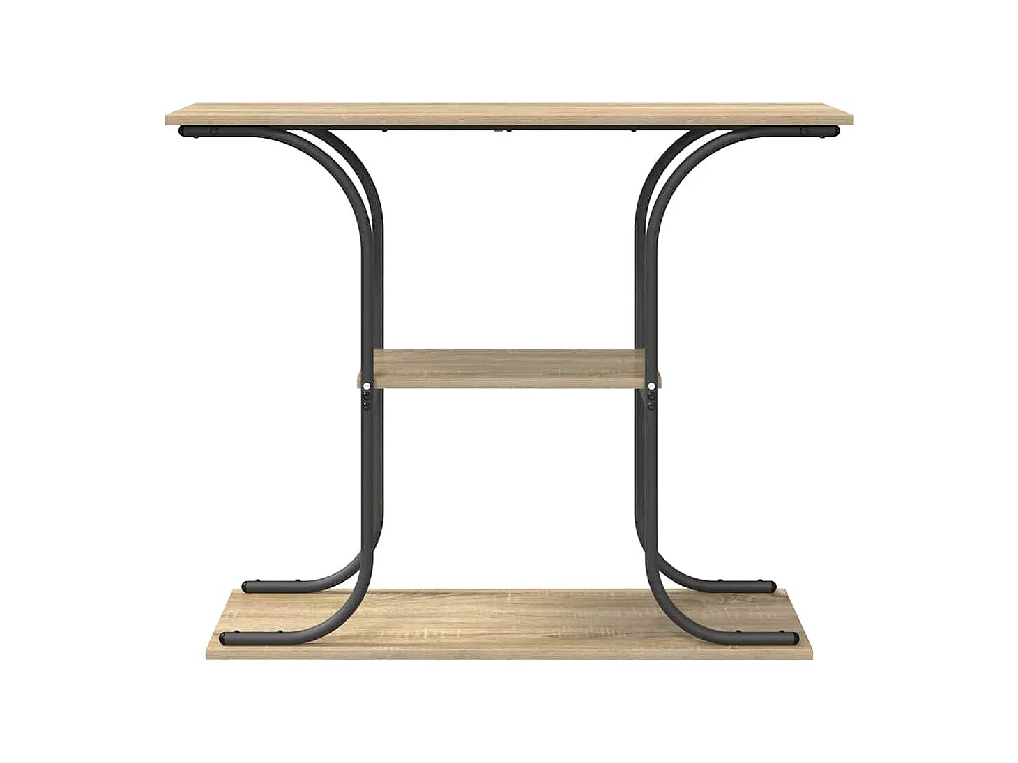 Mesa Consola con estante Roble Sonoma 101 x 35 x 80.5 cm