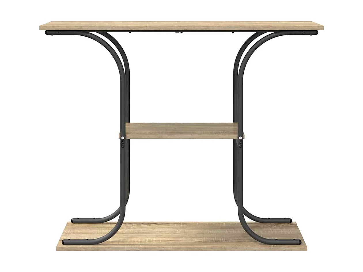 Table console Chêne sonoma 101 x 35 x 80.5 cm Bois d'ingénierie