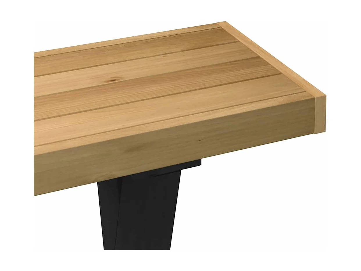 Mesa consola NOAIN patas en X madera maciza pino 120x30x75 cm
