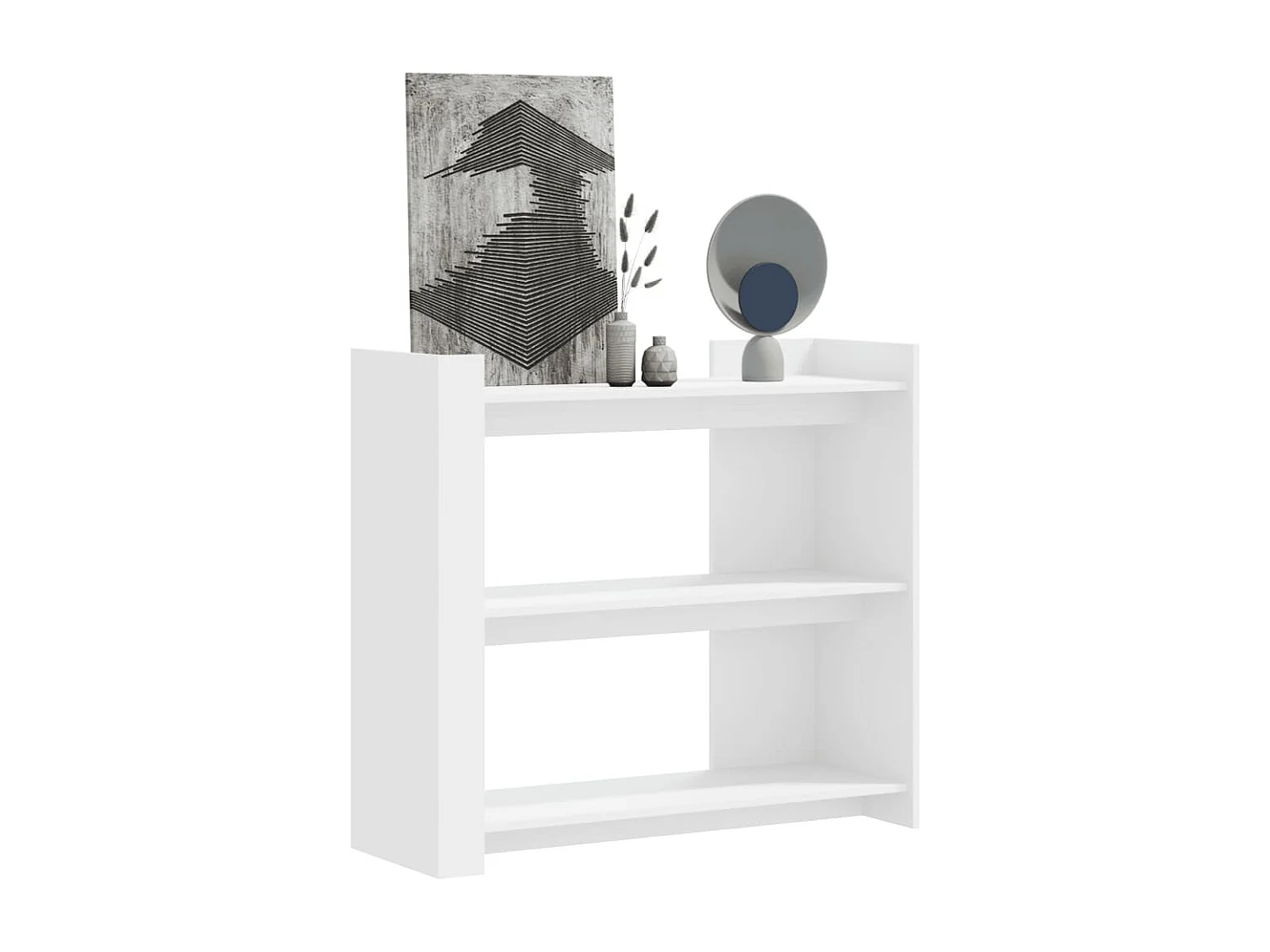 Table console blanc 100x35x90 cm bois d’ingénierie