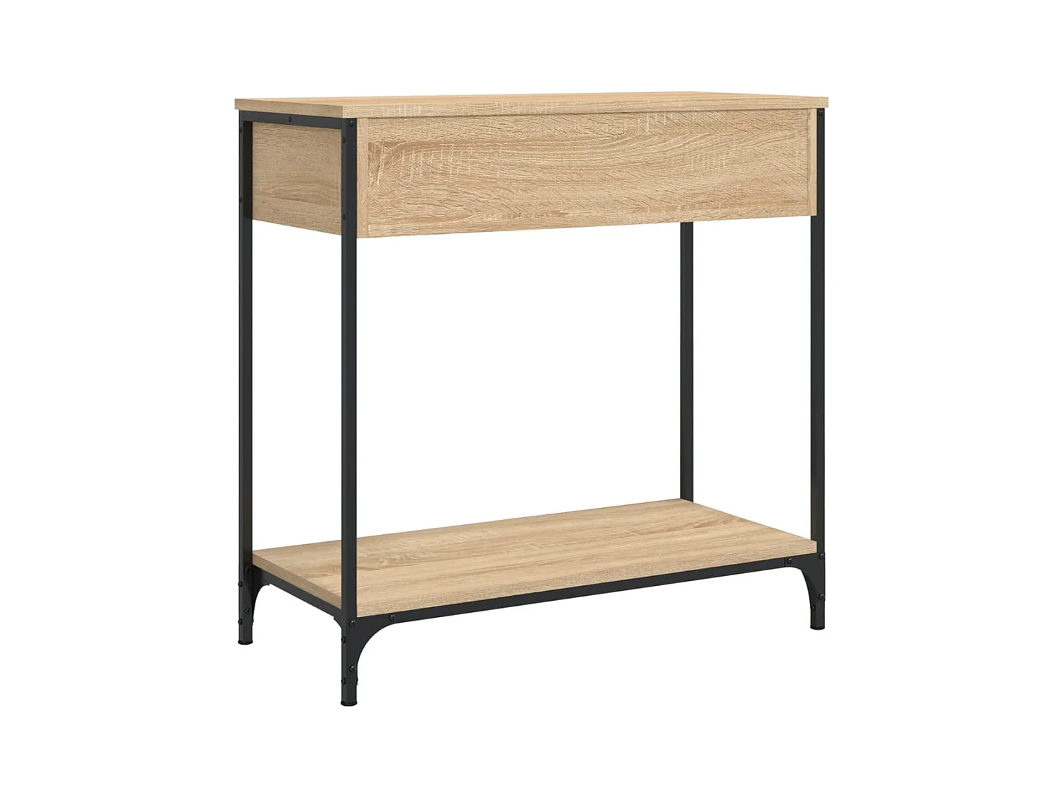 Mesa consola madera de ingeniería roble Sonoma 75x34,5x75 cm