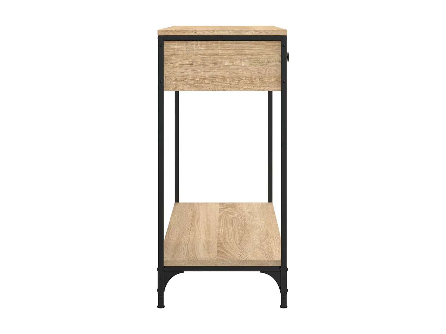 Table console chêne sonoma 75x34,5x75 cm bois d'ingénierie